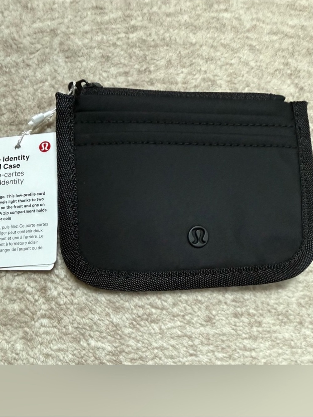 NWT Lululemon Black True Identity Card Case Wallet